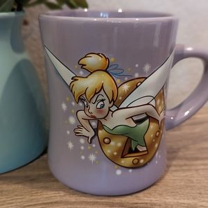 Tinker Bell 3D Keyhole Mug Cup Purple Walt Disney World 16oz Ceramic